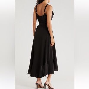 Hutch Elegant Black Wrap Dress